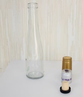 Бутылка стеклянная для масла 200 мл Хлебная винт и пробка